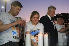 A cuatro años del crimen de Fernando Báez Sosa se realizó un homenaje del que participaron sus padres Foto: Noticias Argentinas