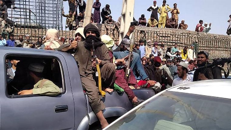 Combatientes talibanes en la provincia de Jalalabad en agosto, 2021. Foto: GETTY IMAGES Foto: Getty Images