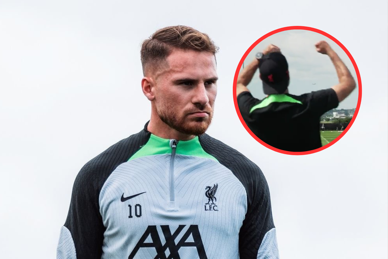 Mac Allister enamoró a Klopp en uno de sus primeros entrenamientos en el Liverpool