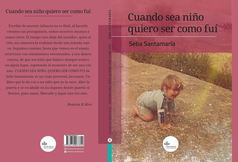 La tapa del nuevo libro de Santamaría, Cuando sea niño. La tapa del nuevo libro de Santamaría, Cuando sea niño.