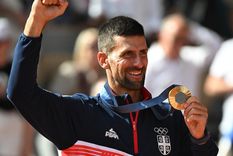 Tras cinco intentos, Djokovic por fin pudo colgarse la medalla dorada en unos Juegos Olímpicos. Foto: EFE Tras cinco intentos, Djokovic por fin pudo colgarse la medalla dorada en unos Juegos Olímpicos. Foto: EFE