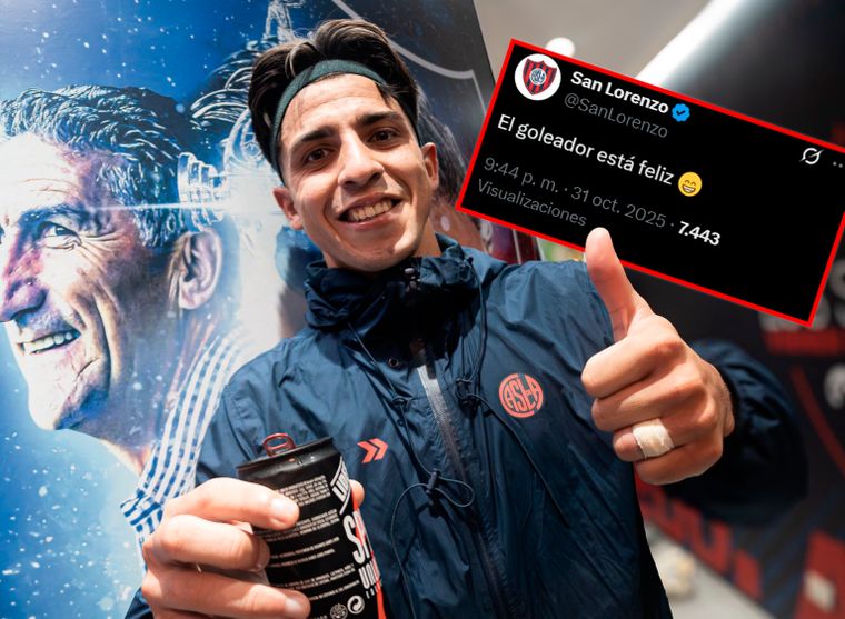 San Lorenzo se burló de Riestra en redes.
