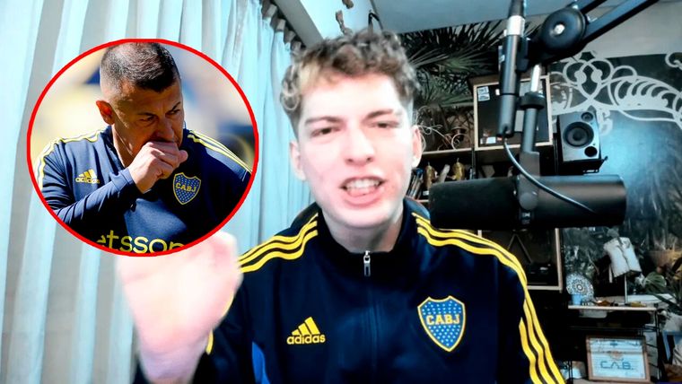 Davoo Xeneize, el streamer más famoso de Boca, destrozó a Almirón Foto: Twitch