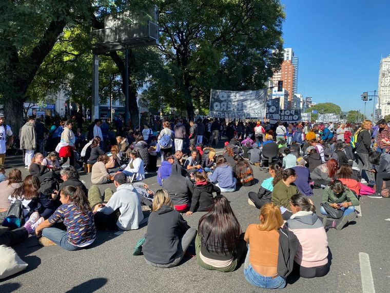 Los piqueteros vuelven a la calle hoy por el pago de un aguinaldo. Foto: Archivo MDZ