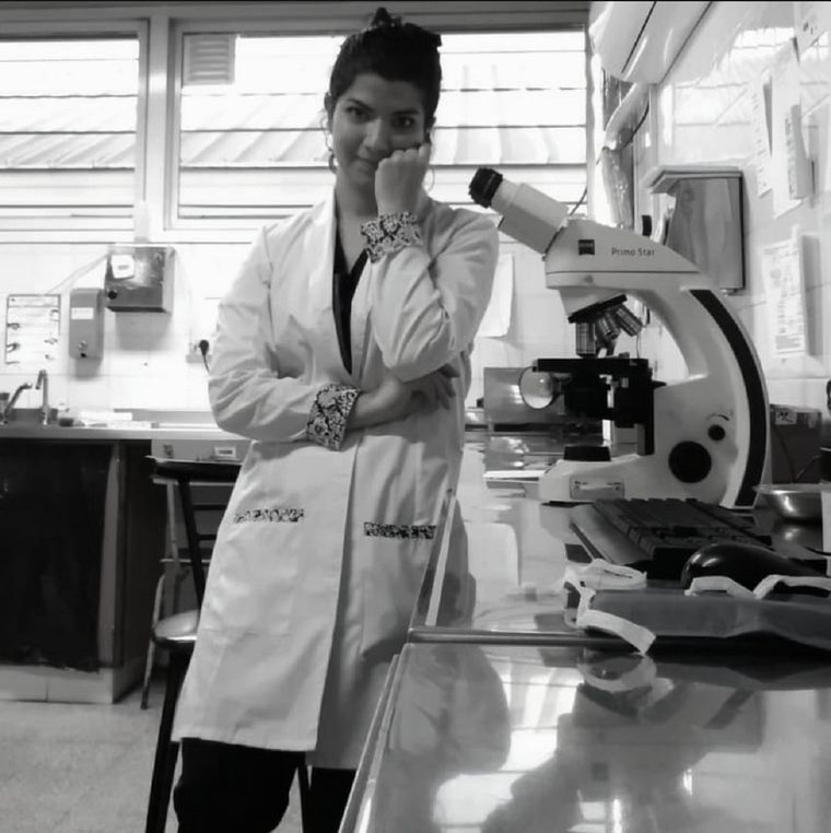 Nadya Miranda era una bioquímica del Perrupato y este martes murió atropellada por un camión