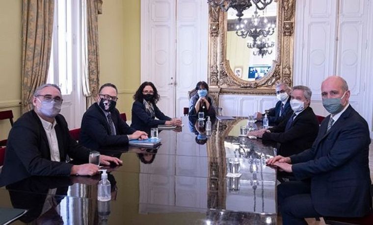 Representantes del Consejo Agroindustrial Argentino con autoridades del Gobierno nacional Foto: Prensa de Gobierno de la Nación