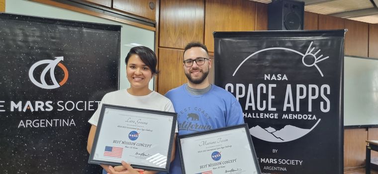 Mariano Tassin y Lara Gauna. Foto: Gentileza Mariano Tassin