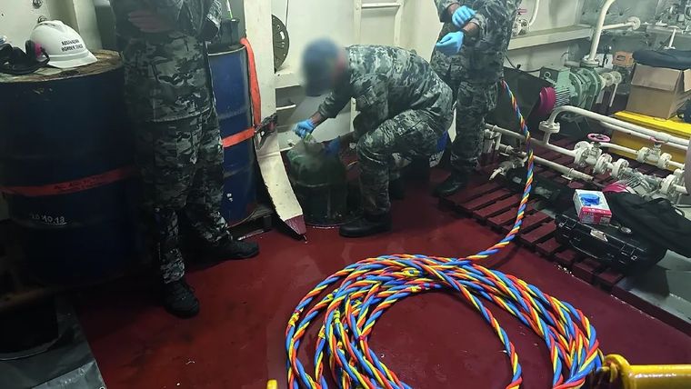 La carga decomisada está valuada en unos 200 millones de dólares Foto: Gentileza