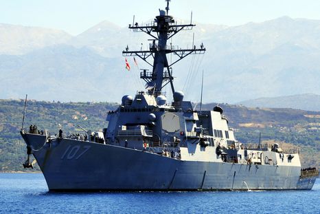 El buque USS Gravely de la Marina Estados Unidos opera frente a las costas de Venezuela. Foto U. S. Navy