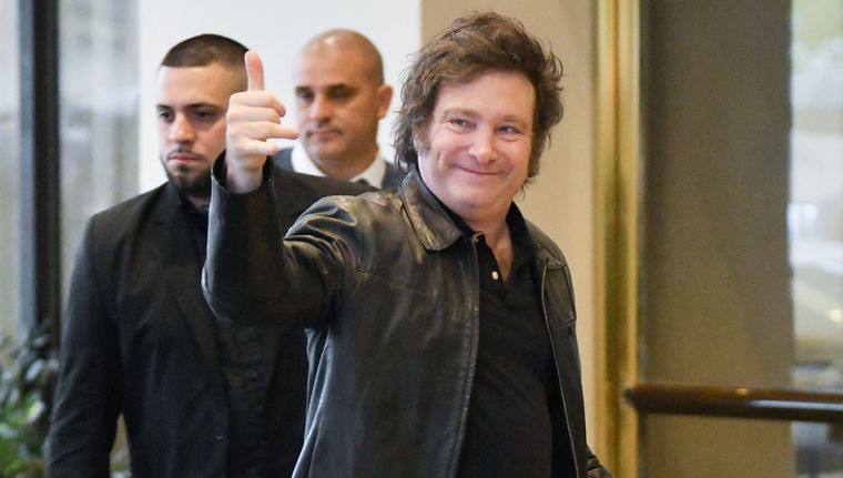 Milei viral. El presidente se sumó a una moda libertaria en redes sociales Foto: NA