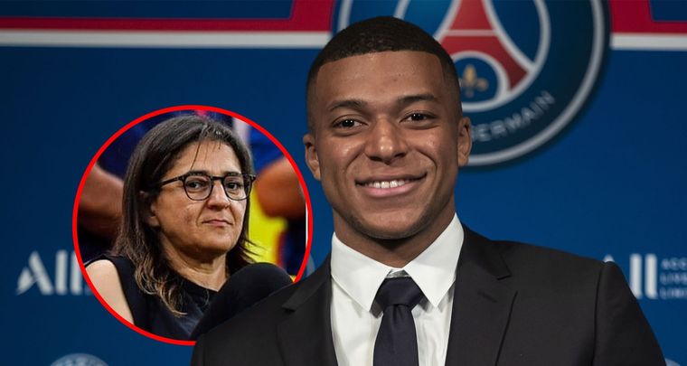 Mbappé y su madre, Fayza Lamari. Foto: MDZ