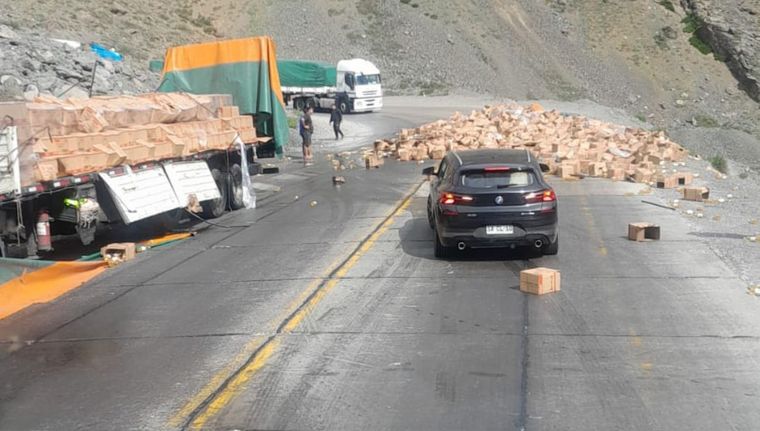 Cada vez hay más accidentes en la Ruta 7 hacia Chile. Foto: Gendarmería Nacional