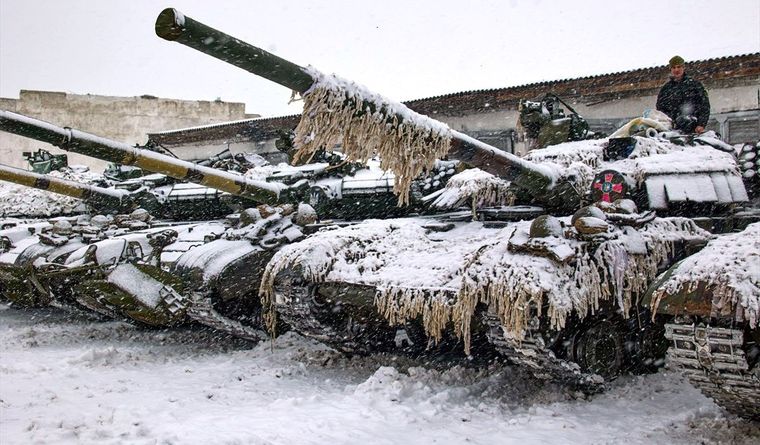 El invierno cae sobre Ucrania y la guerra continúa. Foto: EFE