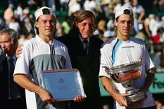 Los finalistas y Guillermo Vilas: un día inolvidable para el tenis nacional. Foto: @ESPNtenis