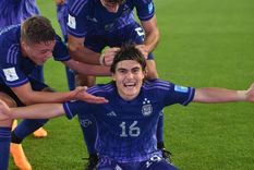 Luka Romero y un golazo increíble para la Selección argentina Sub 20 Foto: Télam