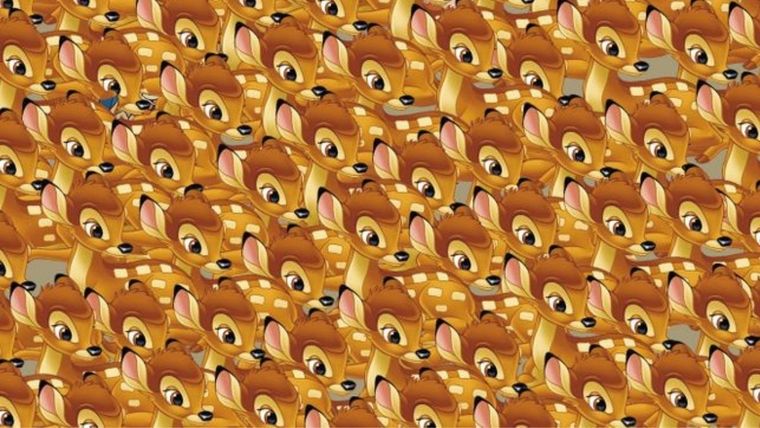 Acertijo visual, reto visual, bambi Pinterest