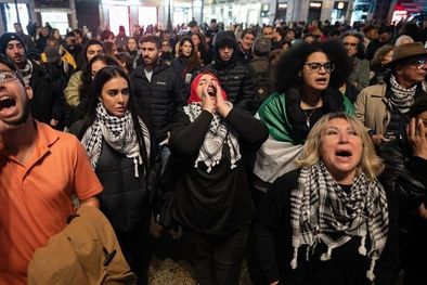 MDZol | Una manifestación a favor de palestina en medio de la guerra en Gaza. Foto: GETTY IMAGES