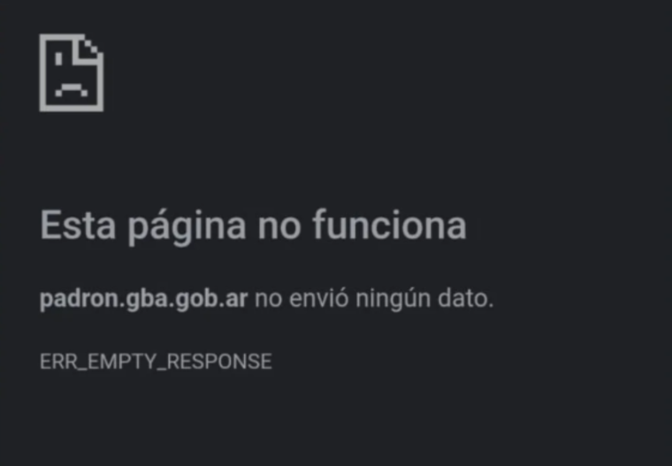 Con el desarrollo de las elecciones en la provincia, se encuentra caído el sitio web de la Junta Electoral.