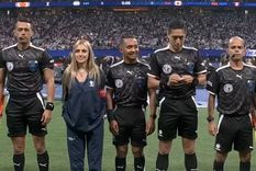 por que morena beltran estuvo con los arbitros en el sorteo de argentina-canada