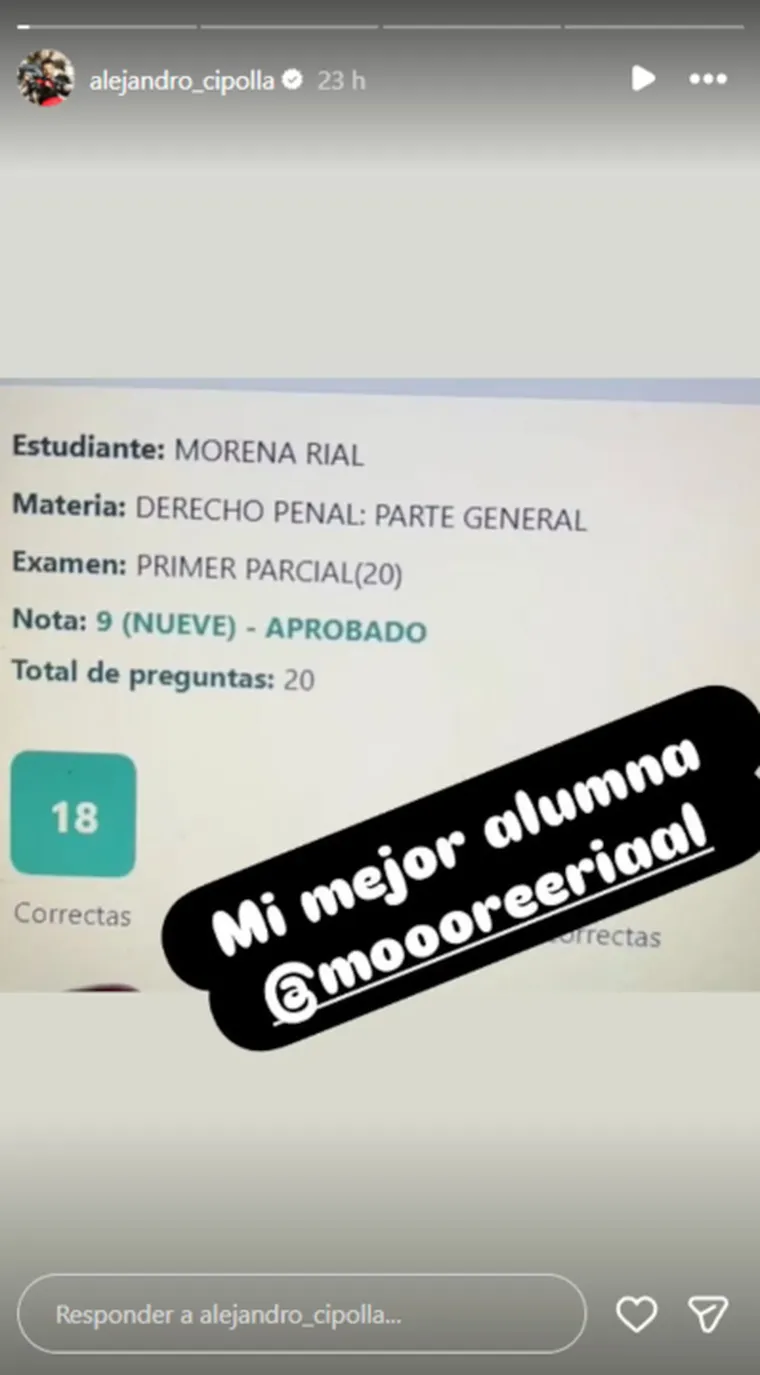 Alejandro Cipolla fue el encargado de mostrar el desempeño de la influencer en la plataforma de la Universidad Siglo 21. Alejandro Cipolla fue el encargado de mostrar el desempeño de la influencer en la plataforma de la Universidad Siglo 21.