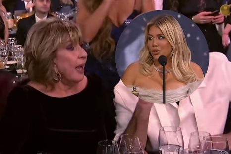 La conductora y su reacción posterior a los premios. La conductora y su reacción posterior a los premios.
