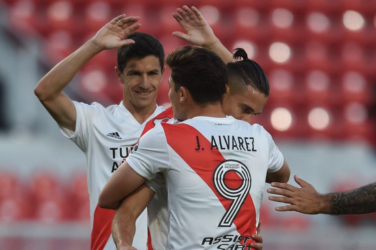 El Araña lleva 17 tantos y restan dos fechas para finalizar la Liga Profesional. Foto: River Plate
