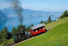 Permite llegar a la cima de la montaña más hermosa de Suiza Foto: Wikipedia Commons