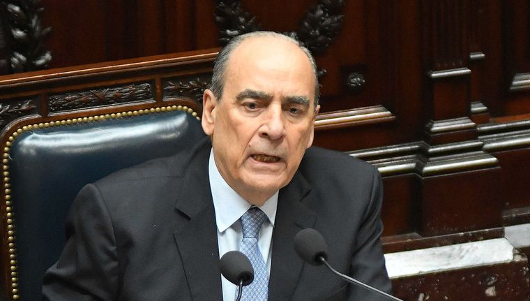 Durante más de una hora hizo su informe de gestión en Diputados. Foto: NA