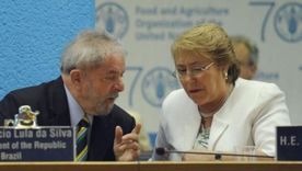 Luisz Inácio Lula da Silva apoya a Michelle Bachelet para que llegue a la ONU. Foto Efe Luisz Inácio Lula da Silva apoya a Michelle Bachelet para que llegue a la ONU. Foto Efe