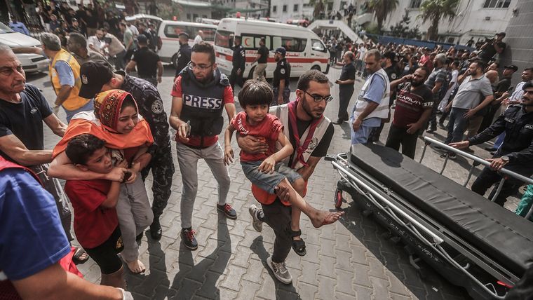 La Franja de Gaza bajo fuego. Foto: DPA