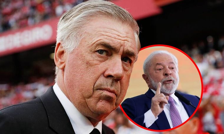 Ancelotti fue criticado por Lula.