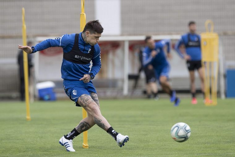 El Chimy ya trabaja con pelota.
