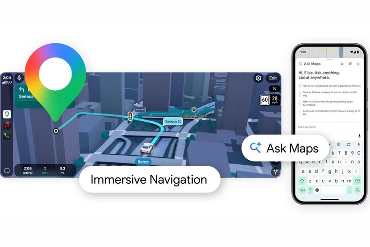 Google Maps: el sistema de navegación inmersiva muestra señales de tránsito y carriles específicos para facilitar la conducción en ciudades grandes. Google Maps: el sistema de navegación inmersiva muestra señales de tránsito y carriles específicos para facilitar la conducción en ciudades grandes.