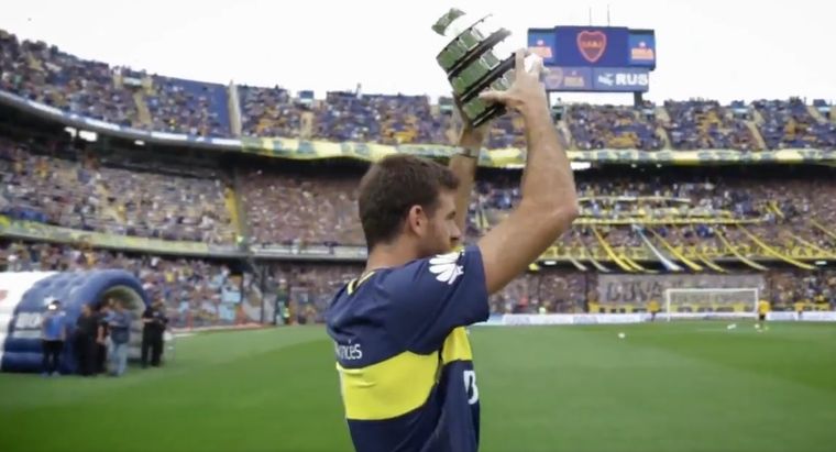 Juan Martín Del Potro usó sus redes sociales para dejar un claro mensaje y su disgusto por el presente de Boca. Foto: captura de TV.&nbsp;