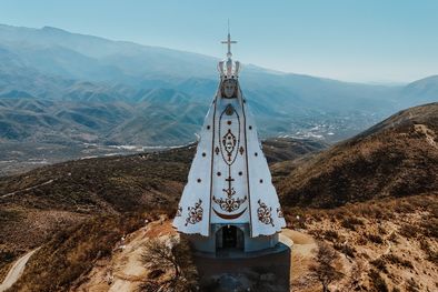 MDZol | Es un proyecto religioso-turístico, que se encuentra emplazado en el mismo cordón montañoso donde está la Virgen en la gruta.  Foto: Gentileza