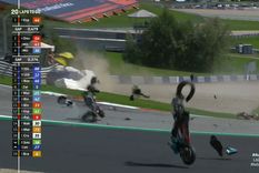 gp de austria: otro terrible accidente paralizo al motogp