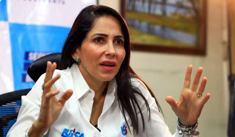 Luisa González, candidata opositora de Ecuador. Foto: Efe.