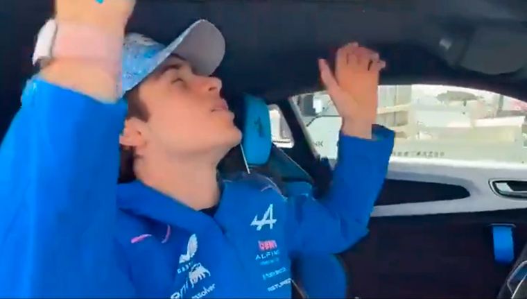 Alpine generó polémica en redes con un video de Colapinto.