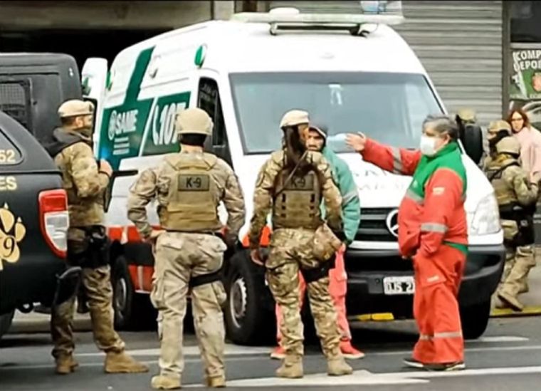 El sujeto se negaba a salir del departamento