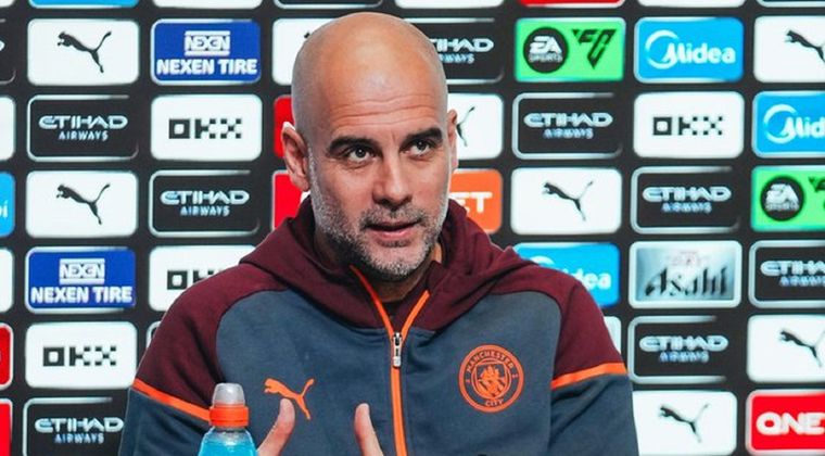 El DT enfrentó los micrófonos Foto: Manchester City