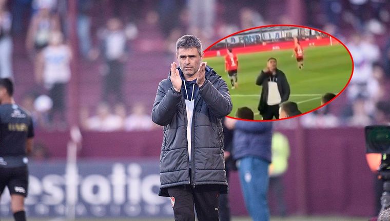 Vaccari confrontó a la hinchada tras la eliminación de Copa Argentina. Foto: Independiente y captura TyC Sports