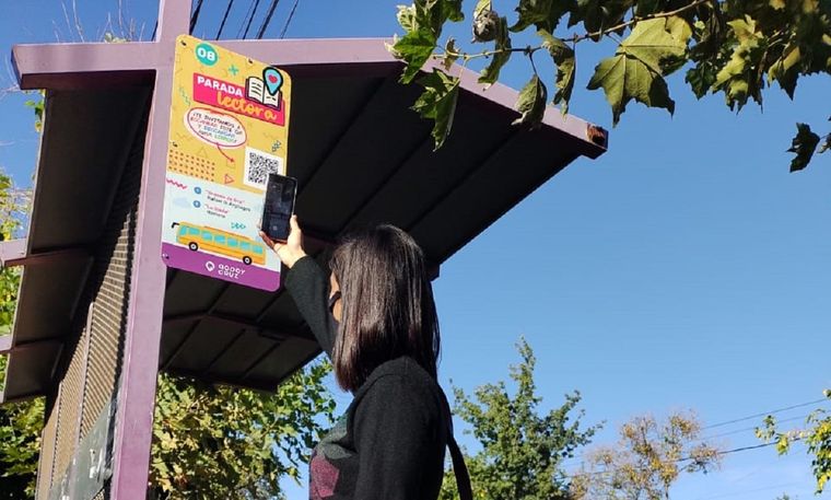 Parada lectora Foto: Twitter / Municipalidad Godoy Cruz