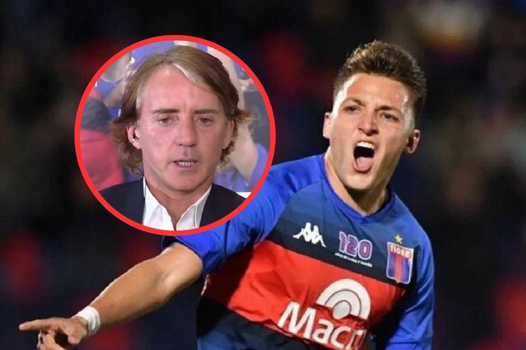 Mancini, DT de Italia, habló sobre la convocatoria de Retegui.