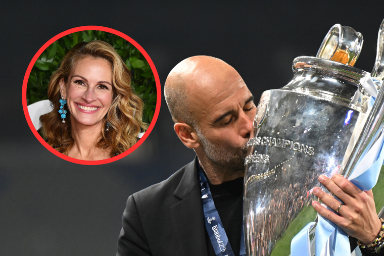 Pep Guardiola y Julia Roberts, una historia de admiración