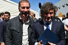 Javier Milei y Diego Santilli, juntos en Mar del Plata