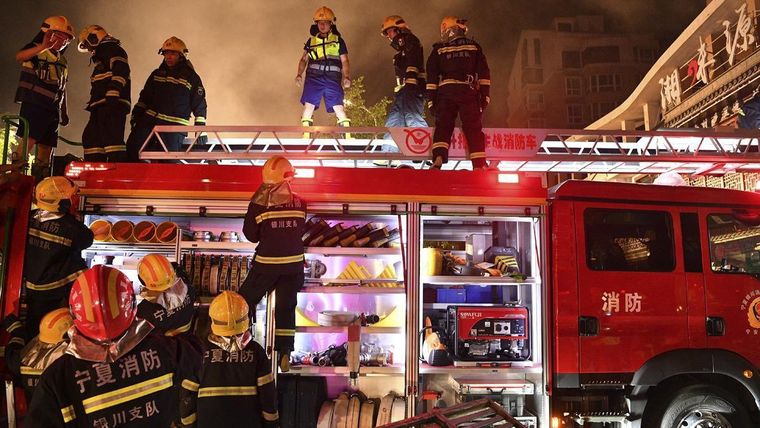 explosión China restaurante Ya hay nueve detenidos, luego de la tragedia en China. Foto: Efe.