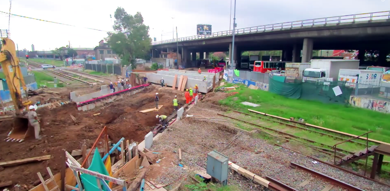 TÚNELES gobierno de la ciudad tren sarmiento