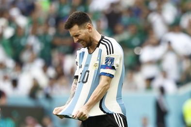 MDZol | La cara de Messi lo dice todo: Argentina perdió y Twitter no se lo dejó pasar. Foto: EFE