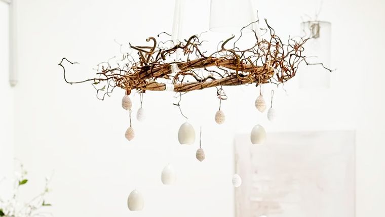 Una corona que simula parecerse a la corona de espinas de Jesús que se utiliza como emblema en Semana Santa,. Foto: Foto Homesandgardens.com