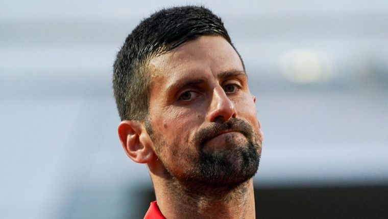 Djokovic fue vapuleado por el chileno Tabilo en Roma. Foto: EFE